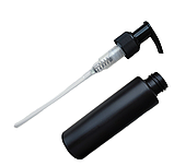 Флакон із дозатором для мила, гелю чорний 100 мл, фото 5