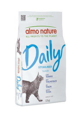 Сухий корм для стерилізованих котів Almo Nature (Альмо Натюр) Daily Cat Sterilised з тунцем 12 кг