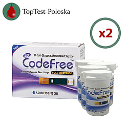 Тест-смужки SD CodeFree 100 шт. у 4 флаконі по 25 шт. в пакованні