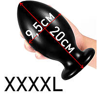 Анальна пробка Велика анальна пробка для фетиш фістингу на присосці величезна XXXXL ( 150-040 )