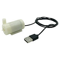 Погружной мини насос помпа от USB 5V для фонтанов, аквариумов, поелок