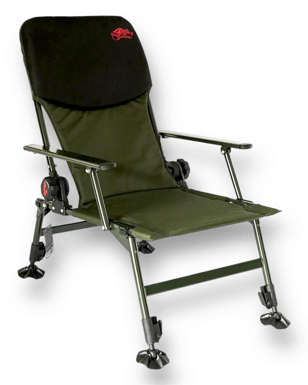 Крісло коропове регульоване шезлонг Tramp Fisherman Ultra до 150кг, хакі, фото 1