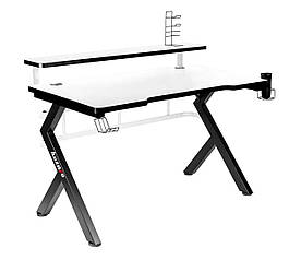 Геймерський ігровий стіл Huzaro Hero 5.0 white