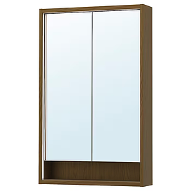 Шафка з дзеркалом з вбудованим підсвічуванням FAXALVEN 60x15x95 cm IKEA 895.167.07