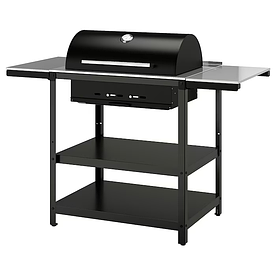 Вугільний гриль з 2 столиками GRILLSKAR IKEA 994.952.24