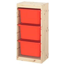Стелаж з 3-контейнерами TROFAST 44x30x91 см IKEA 293.359.41