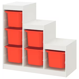 Стелаж TROFAST з контейнерами 99x44x94 cm IKEA 493.355.39