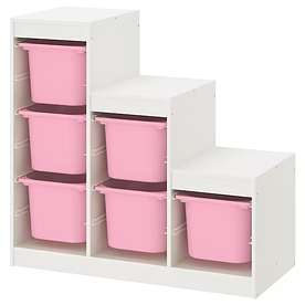 Стелаж TROFAST з контейнерами 99x44x94 cm IKEA 293.355.35