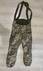 Штани піксель ЗСУ на підтяжках зима оригінал тактичні штани піксель ШВВЗ