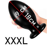 Анальна пробка Велика анальна пробка для фетиш фістингу на присосці величезна XXXL ( 150-040 )