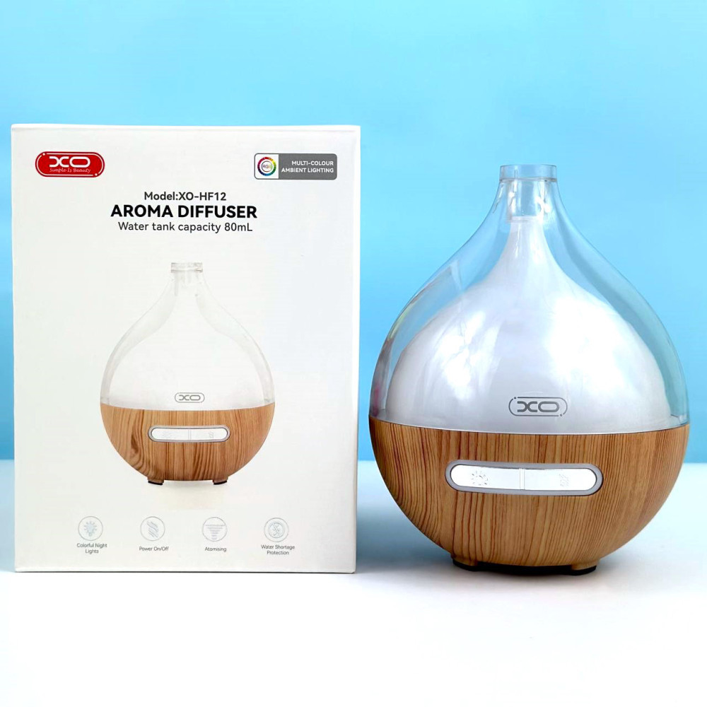 Зволожувач повітря XO HF12 Colorful Lights Effect з ароматерапією (Aromatherapy Diffuser)