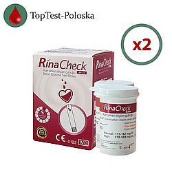 Тест-смужки Рина Чек (Rina Check) 100 шт. у 2 флаконі по 50 шт. в упаковці