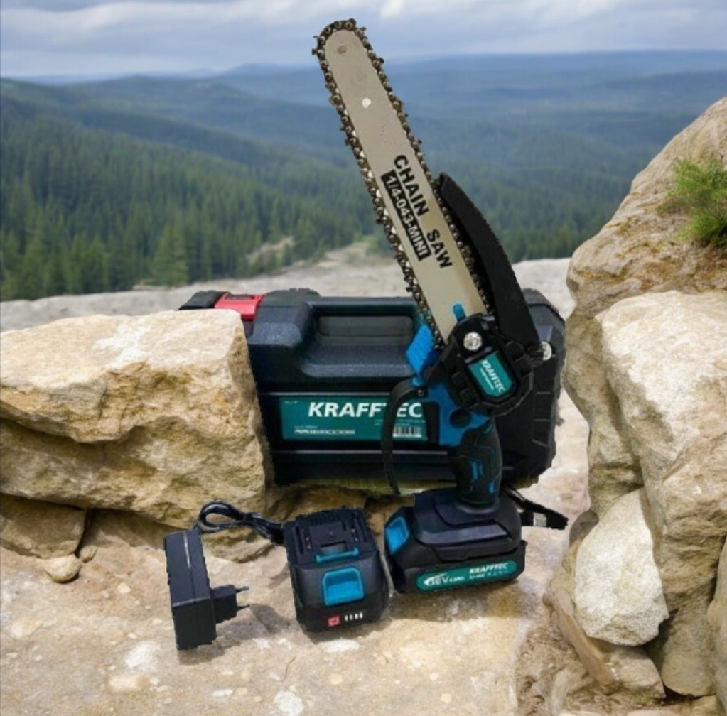 Електропила сучкоріз ланцюгова акумуляторна CHAIN SAW 6'' з 2 акумуляторами 24V