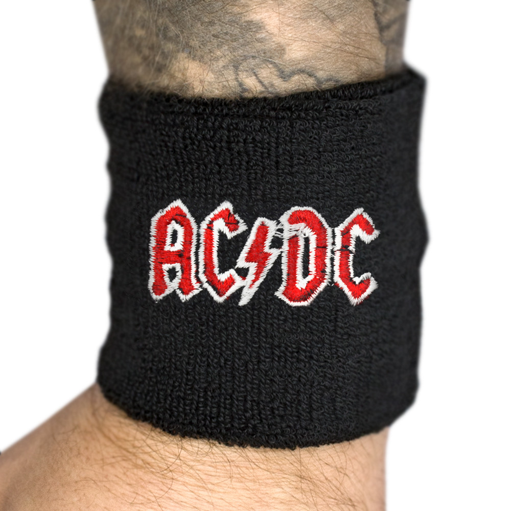 Напульсник махровий AC/DC - RED LOGO (wol-005), фото 1