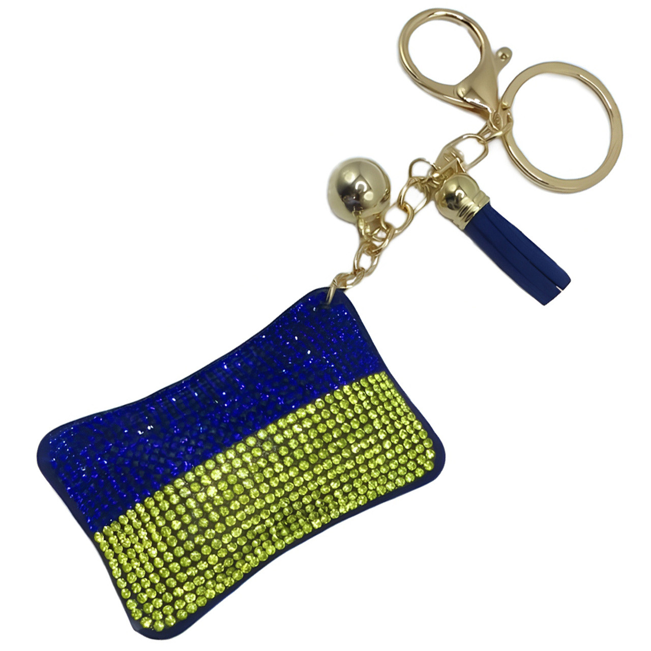 Брелок зі стразами Прапор України