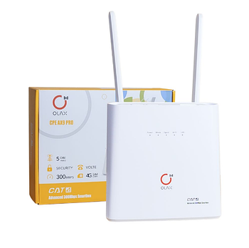 Стаціонарний 4G wi-fi роутер OLAX AX9 PRO до 150 мбіт/сек ( без АКБ)