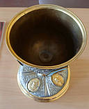 Церковна Чаша потір до та після реставрації (посрібнення), фото 3