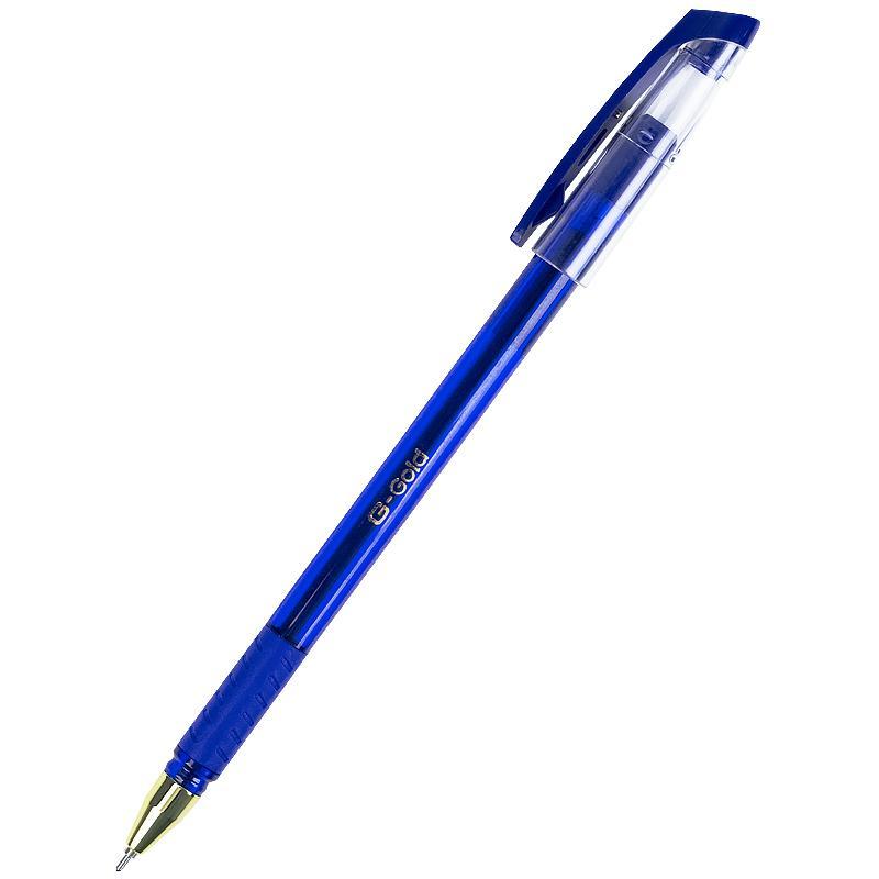 Ручка кулькова UX-139-02 G-Gold синя Unimax (12)