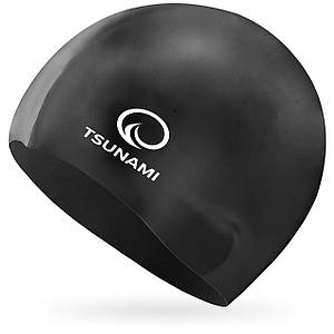 Шапочка для плавання TSUNAMI Kids дитяча Black (P-5905973401791)