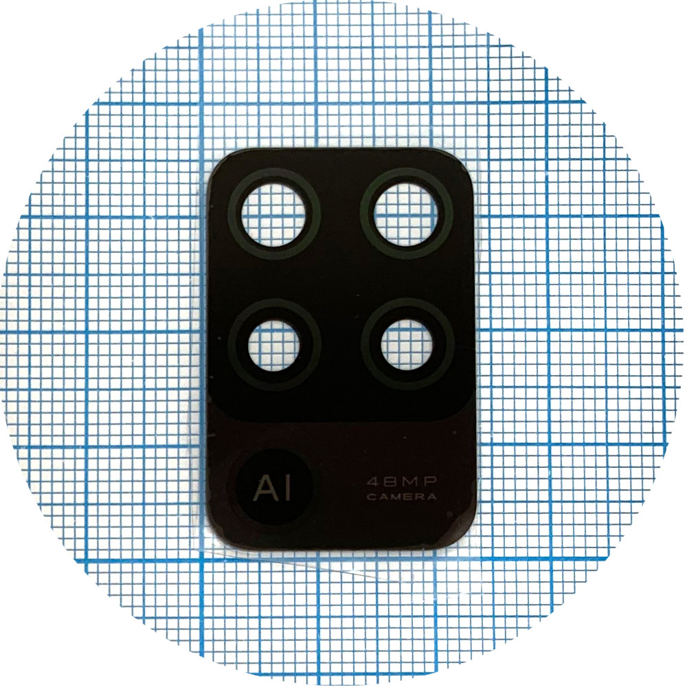 Скло камери Oppo A94, Reno 5 Lite, Reno 5F, F19 Pro (чорне), фото 1