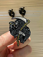 Металічний значок «Смерть з косою"