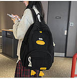 Рюкзак для хлопчика дівчинки дитячий шкільний портфель чорний, фото 7