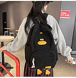 Рюкзак для хлопчика дівчинки дитячий шкільний портфель чорний, фото 8