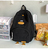 Рюкзак для хлопчика дівчинки дитячий шкільний портфель чорний, фото 2