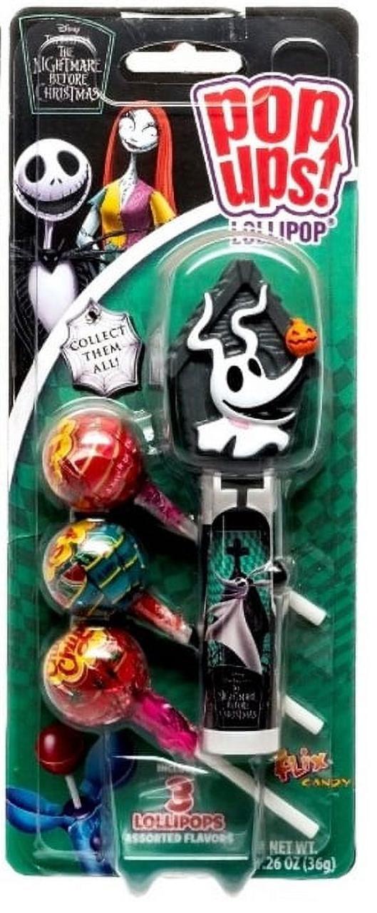 Набір Pop Ups The Nightmare Before Christmas Zero та 3 льодяники Chupa Chups 36 г, фото 1
