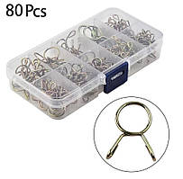 Набір Пружинних Хомутів (Ø 7, 8, 10, 12.5, 14.5 мм) 80 шт SPEC (SP-061080)