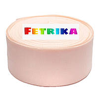 Репсова стрічка однотонна персикова 4 см