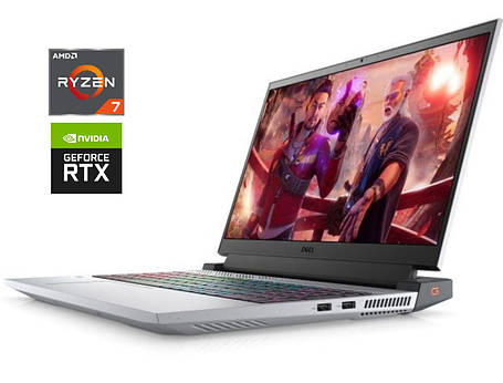 Ігровий ноутбук Dell G15 5515/ 15.6" 1920x1080/ Ryzen 7 5800H/ 8GB RAM/ 512GB SSD NVMe/ RTX 3050 Ti 4GB, фото 1