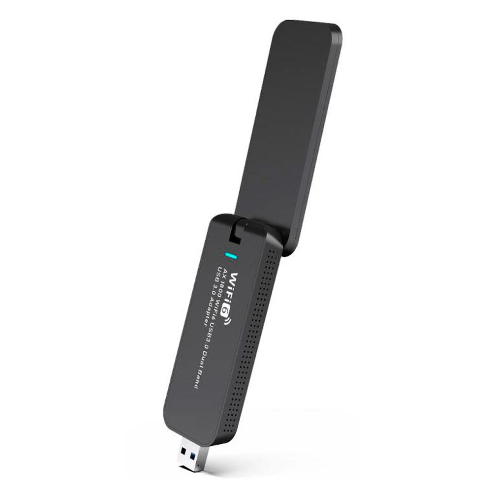 Бездротовий мережевий адаптер Wi-Fi6-USB LV-UAX02, 802.11 a/b/g/n, 1800Mbps, Box, фото 1