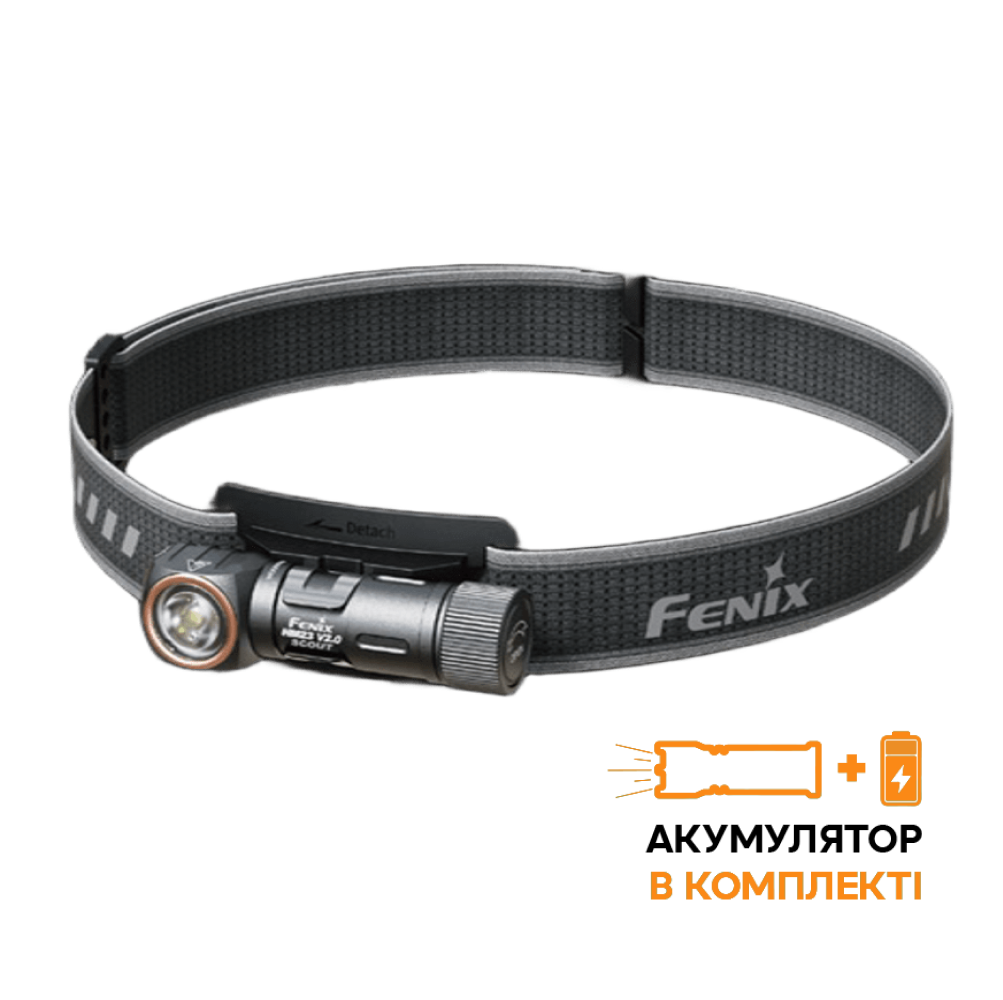 Ліхтар налобний тактичний з червоним світлом Fenix Scout (HM23 V2.0), фото 1