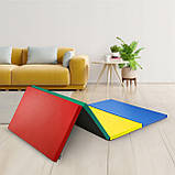 Мат гімнастичний складний 4FIZJO XL 240 x 120 x 5 см Multicolor (P-5905973402774), фото 3