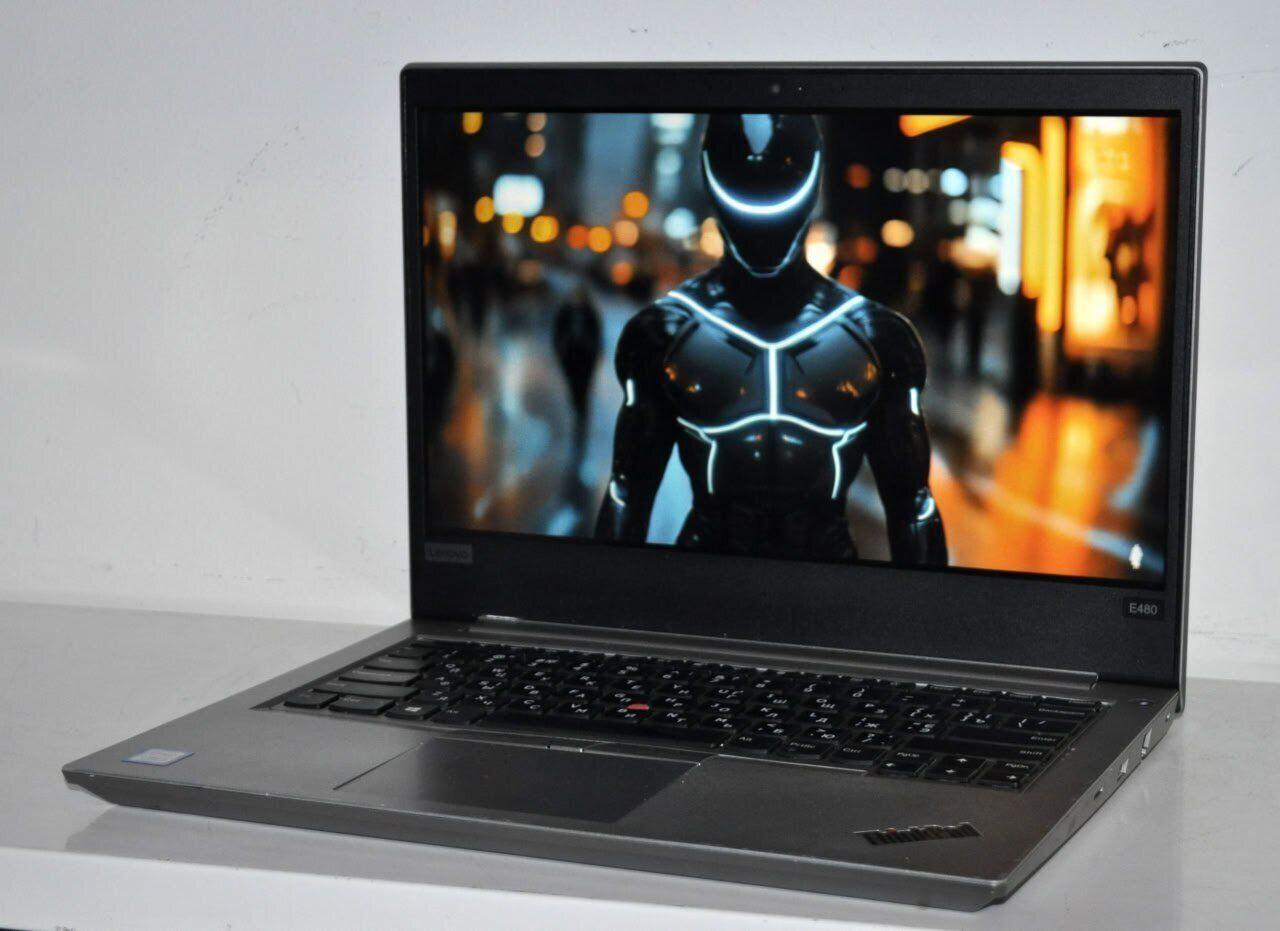 Б/в Ноутбук Б-клас Lenovo ThinkPad E480 14" 1920x1080| Core i5-7200U| 16 GB RAM| 480 GB SSD| UHD 620
