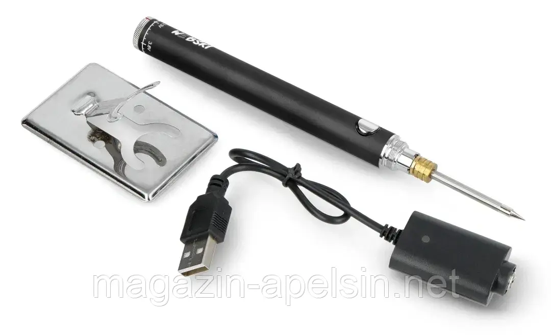 Акумуляторний паяльник FlatPro2 Solder з регулюванням температури - 200-470 градусів - чорний - Webski