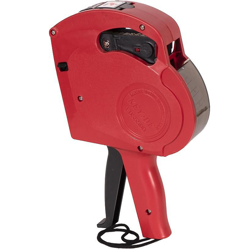 Етикет пістолет чорнильний однорядковий для відтиску артикулу, ціни, номенклатури, дати, номера серії, червоний