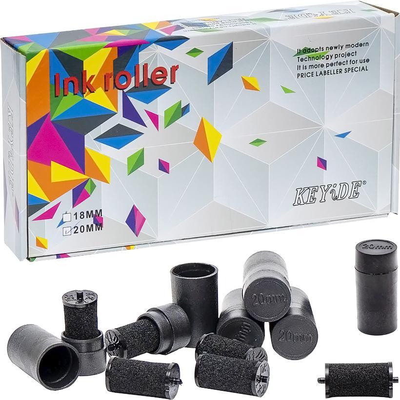 Чорнильний картридж запаска до етикет-пістолета з відкритим або закритим барабаном. Ширина 20 мм Набір 10 шт