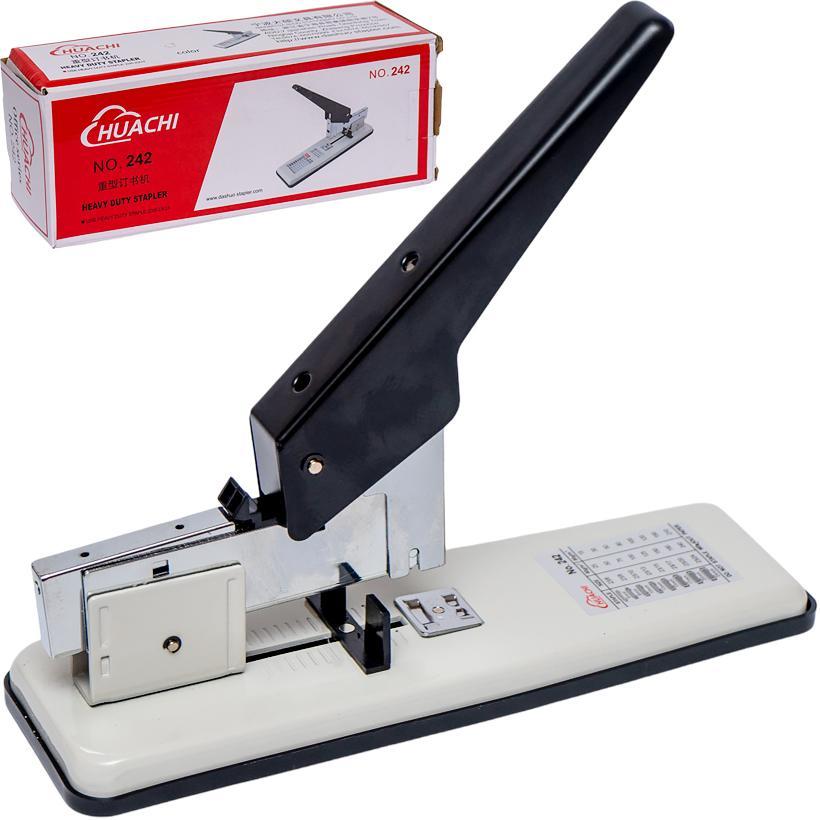 Степлер канцелярський посилений великий для паперу на 100 аркушів (скоби 23/6-23-24)