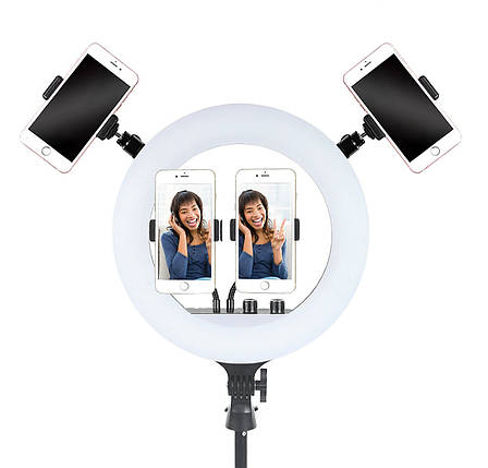 Кільцева лампа 36 см LED RL-14 зі штативом 210 см AC Prof, фото 2