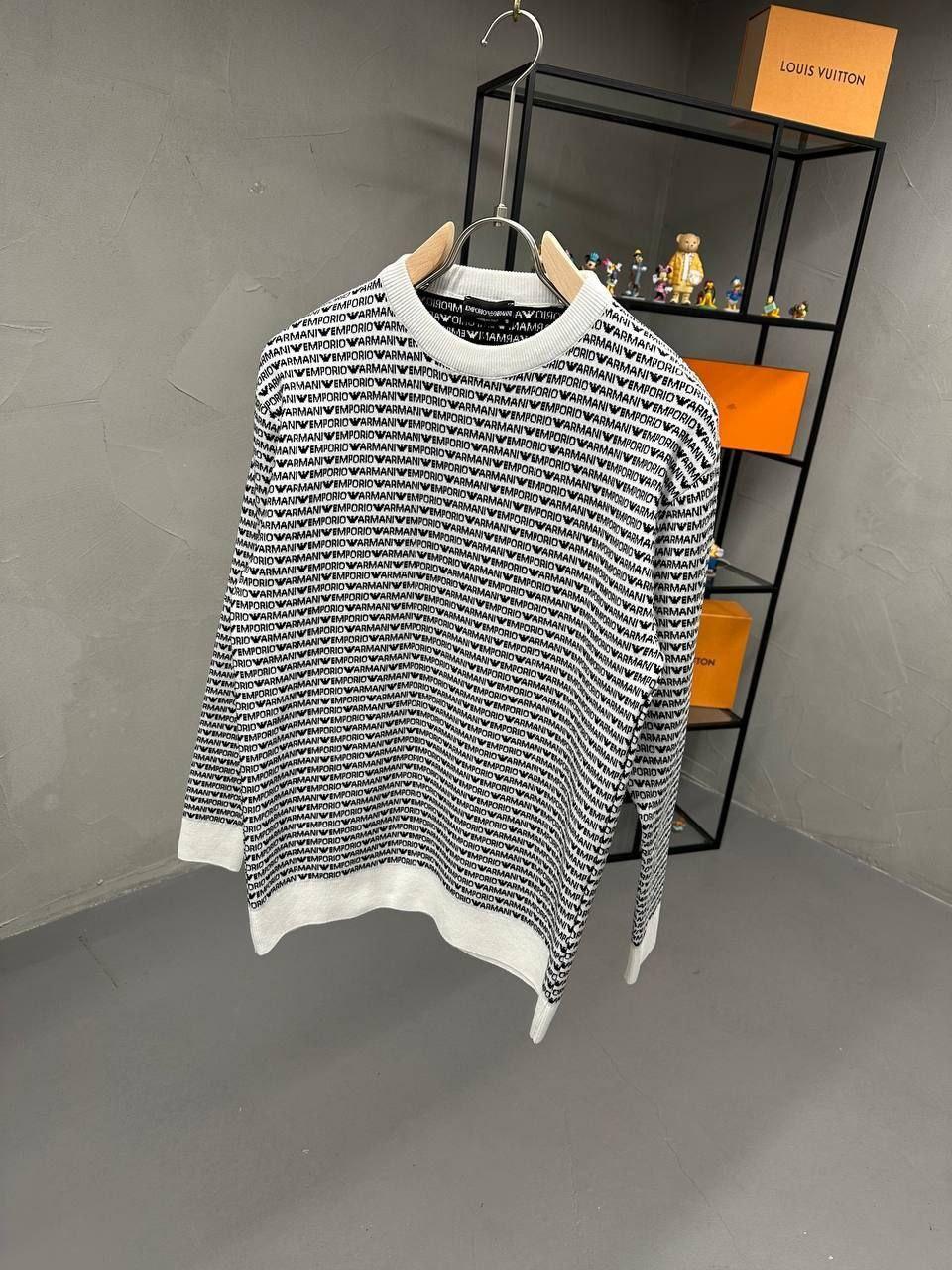 Чоловіча кофта светр ARMANI CK8581 біла S, XXL, фото 1