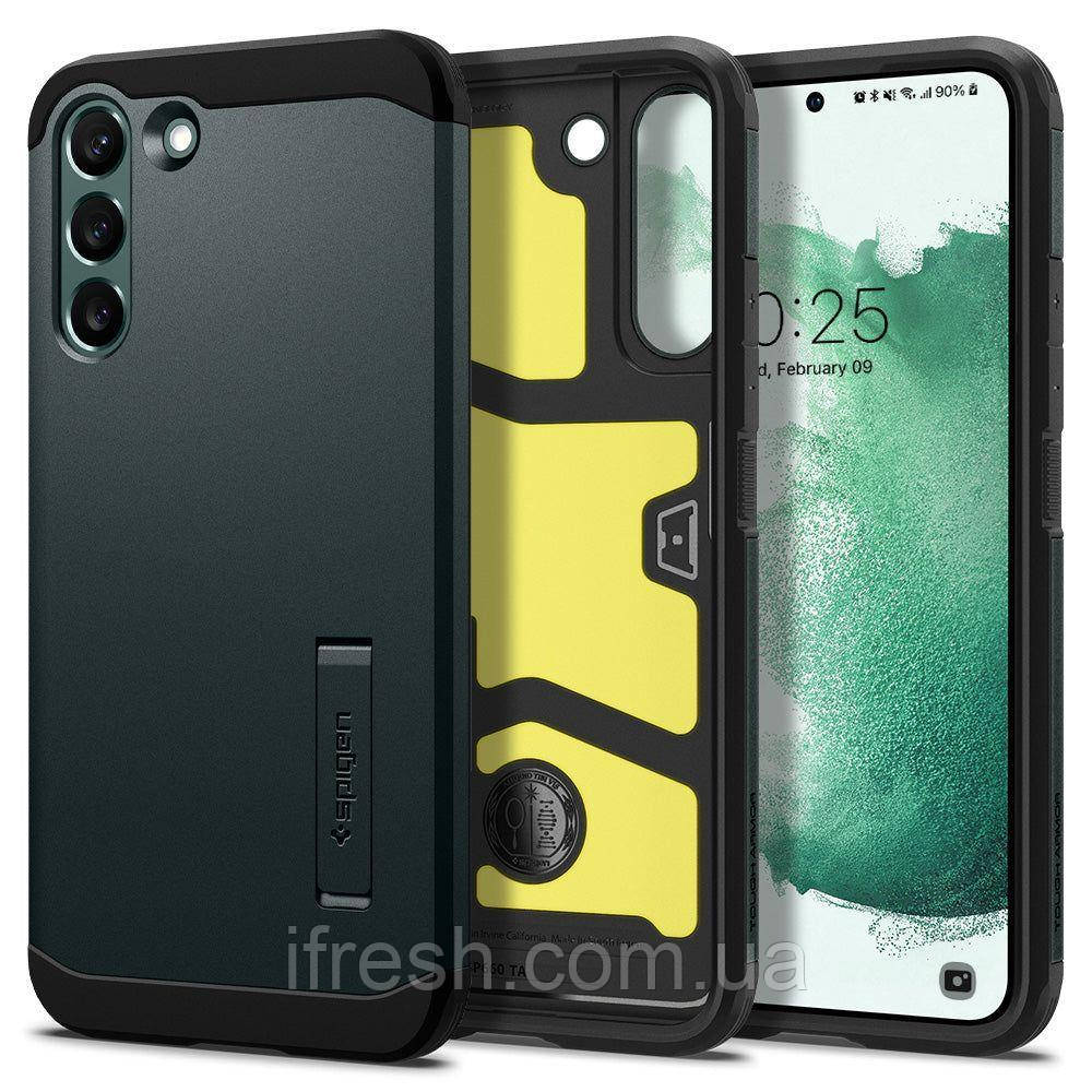 Чохол Spigen для Samsung Galaxy S22 Plus - Tough Armor, Abyss Green (ACS04522)