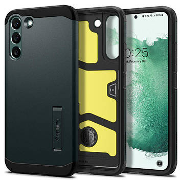 Чохол Spigen для Samsung Galaxy S22 Plus - Tough Armor, Abyss Green (ACS04522)