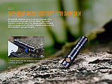 Наключний ліхтар брелок FENIX E05R Black (400LM, XP-G2 G3, 320mAh, USB, IP68, 4 режими, 30 годин, 64 метри), фото 6