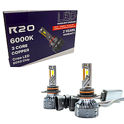 Автомобільні світлодіодні LED лампи у фару головного світла - LED комплект R20 HIR2 (9012),12-24V, 100W, 6000K