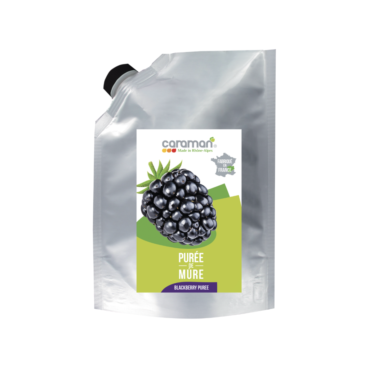 Пюре пастеризоване з ожини Caraman 1 кг
