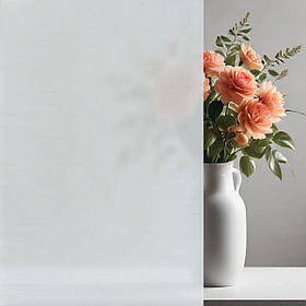 Вітражна плівка самоклеюча на вікна 60см, самоклейка на скло рулон 10м, ПВХ віконна плівка, Іней