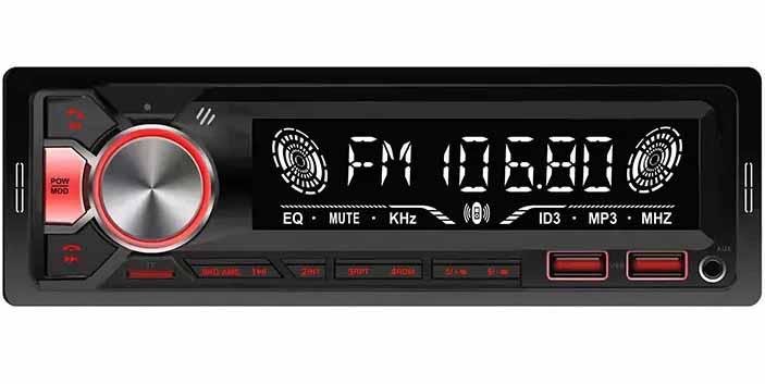 Автомагнитола BT550 RGB 2xUSB+Bluetooth+SD+AUX 4x50W