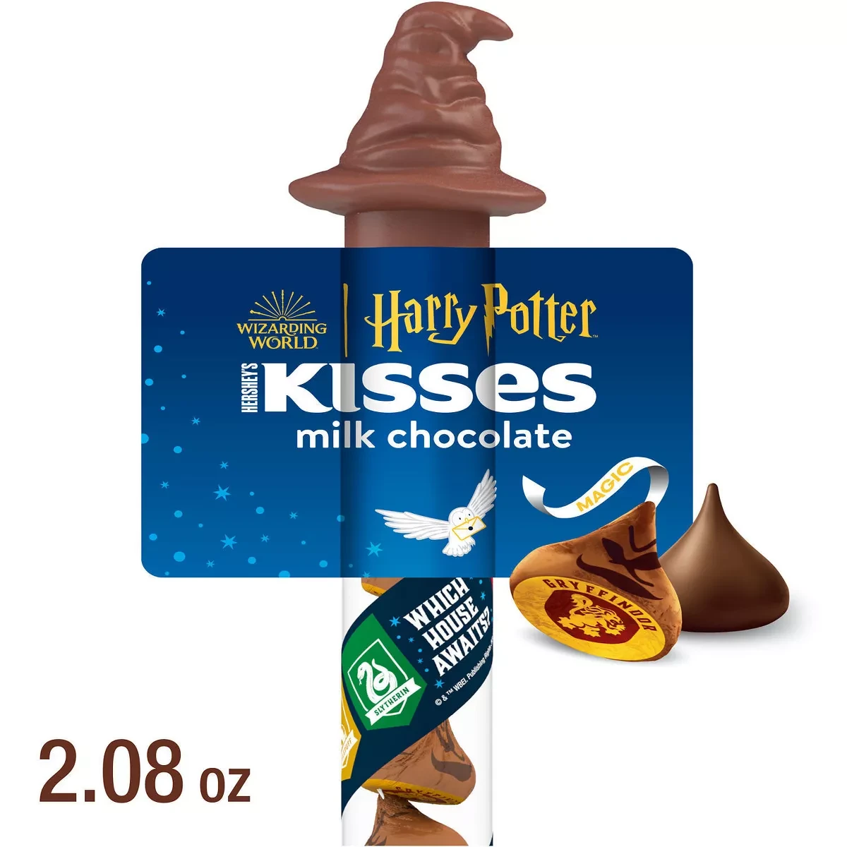 Шоколадні цукерки Hershey's Kisses Milk Chocolate Harry Potter Halloween Candy Cane 59 г